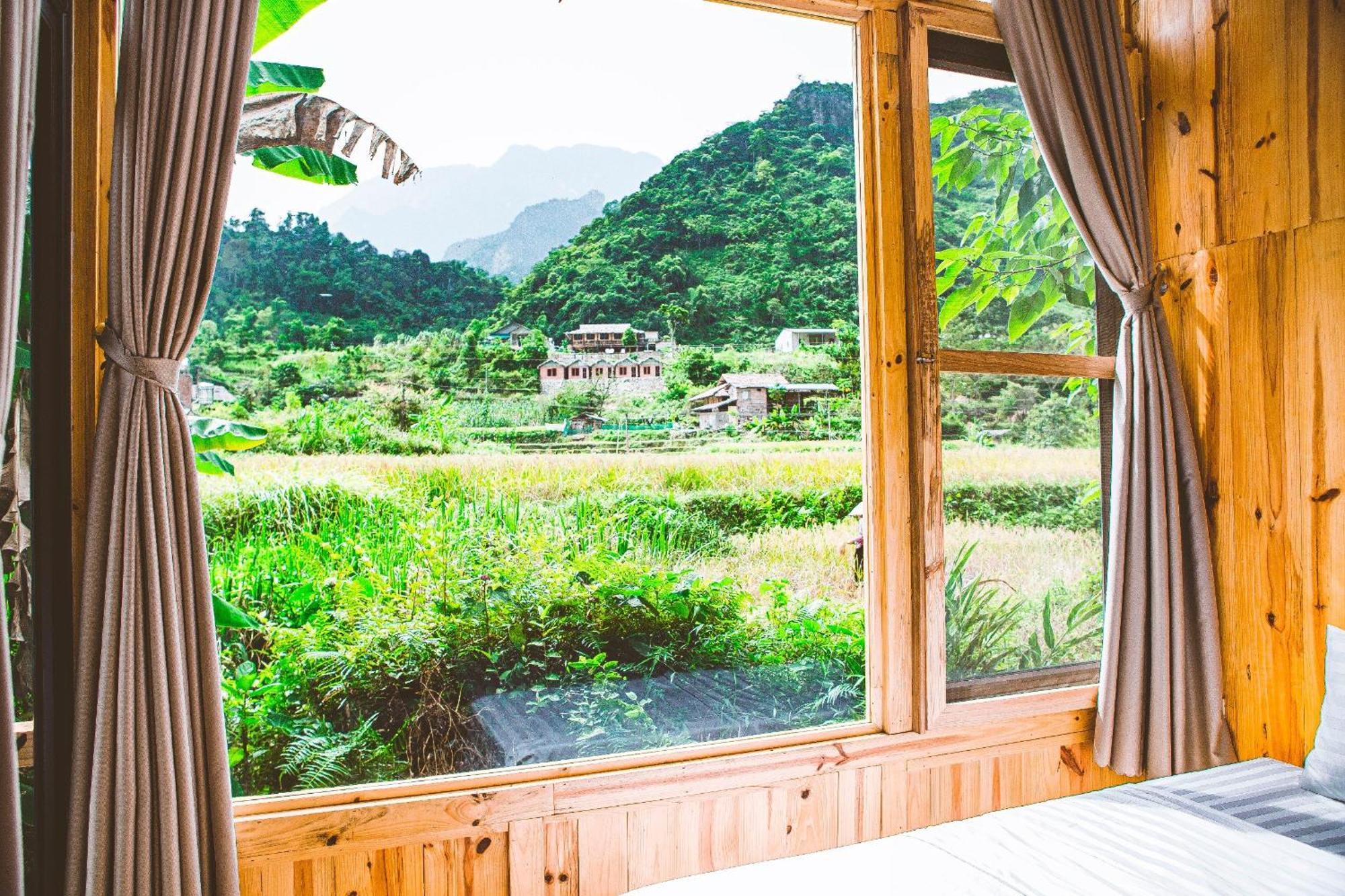 Chien'S Lodge Du Gia Làng Cac Eksteriør billede