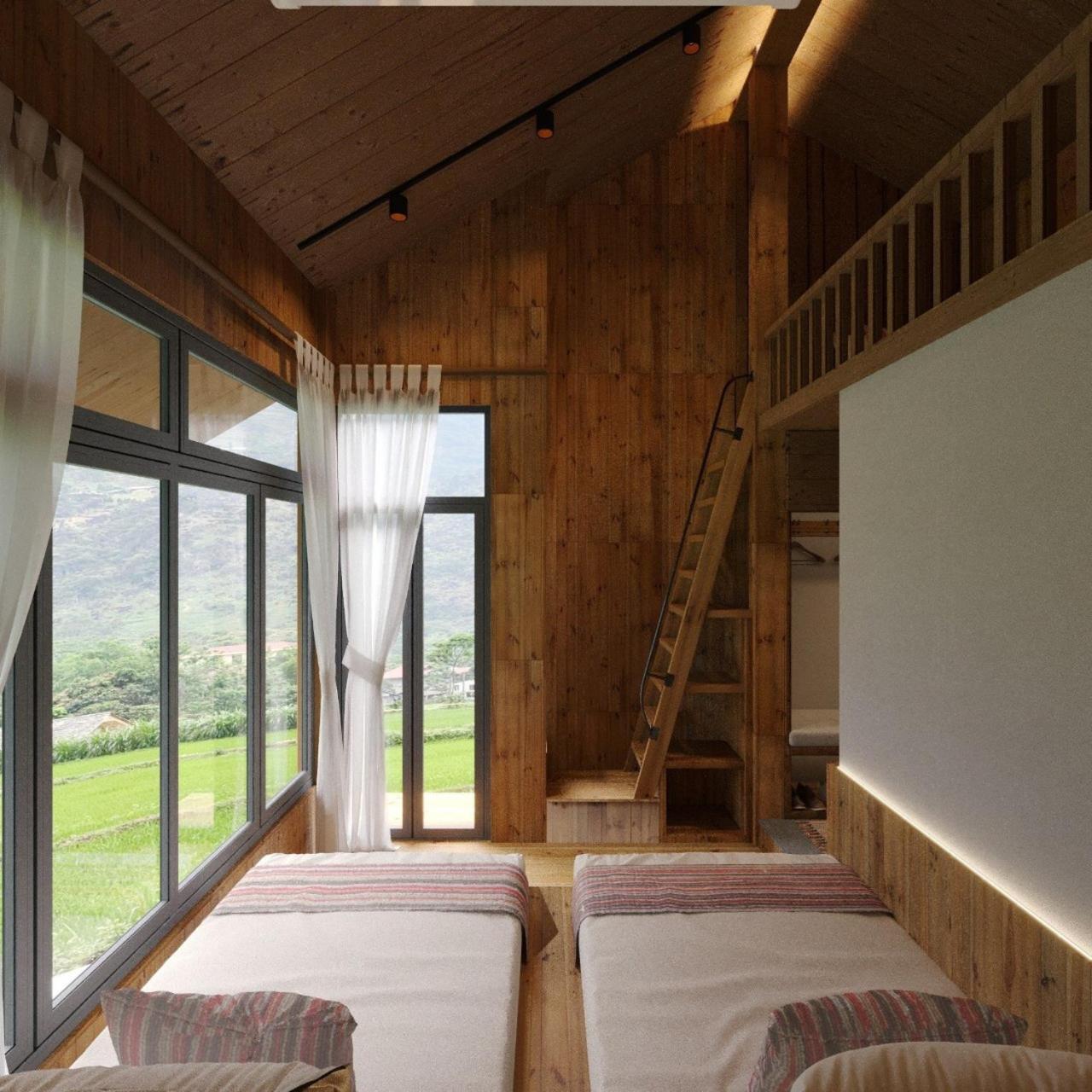 Chien'S Lodge Du Gia Làng Cac Eksteriør billede