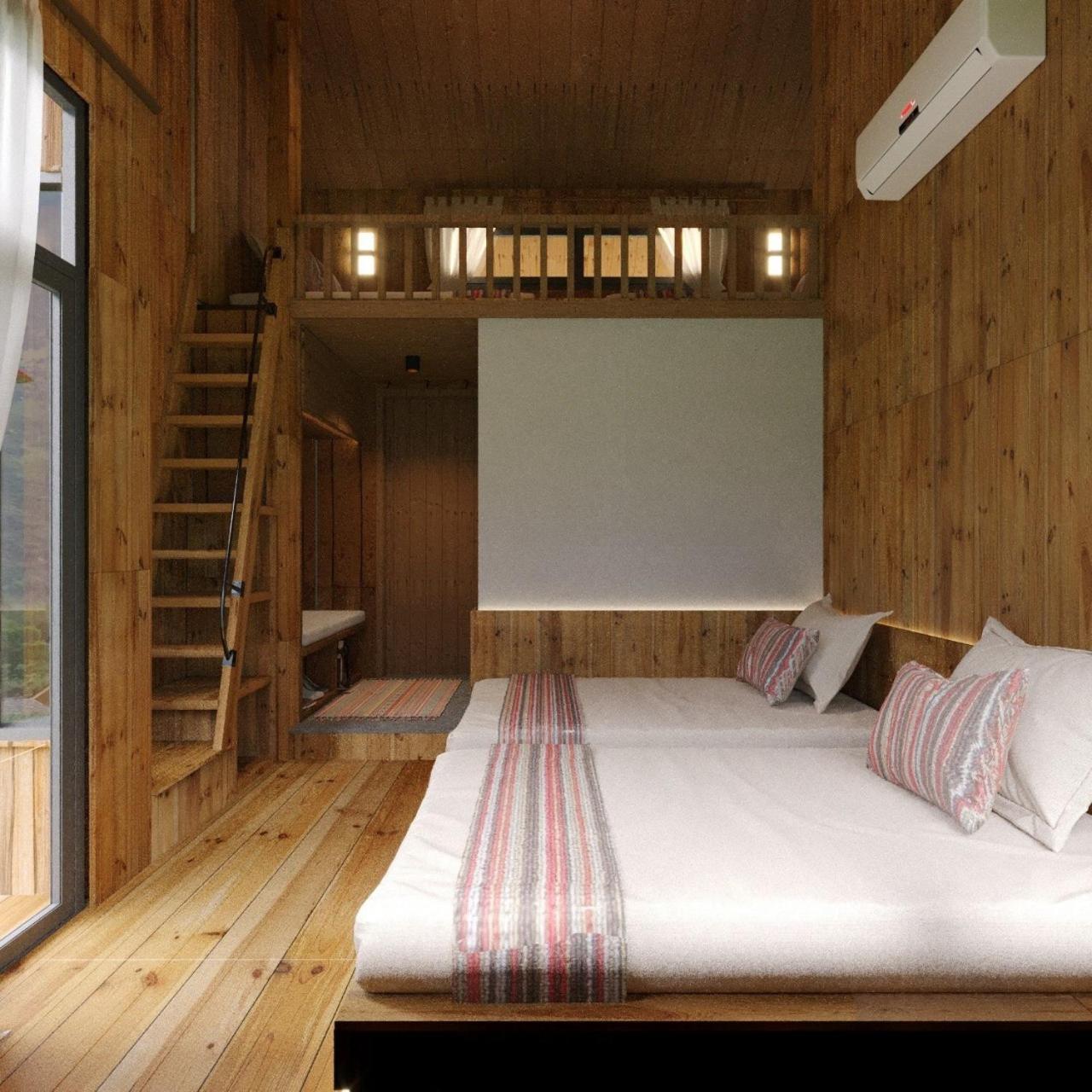 Chien'S Lodge Du Gia Làng Cac Eksteriør billede
